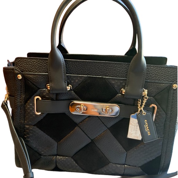 Coach canyon quilted patchwork Swagger 27 Satchel - Picture 1 of 10